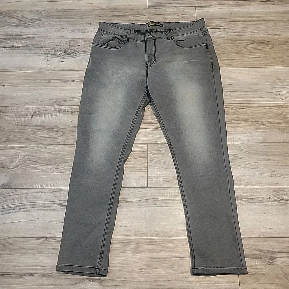 G Star Raw Jeans Mens 38x28 Gray‎ Stretch Straight Denim